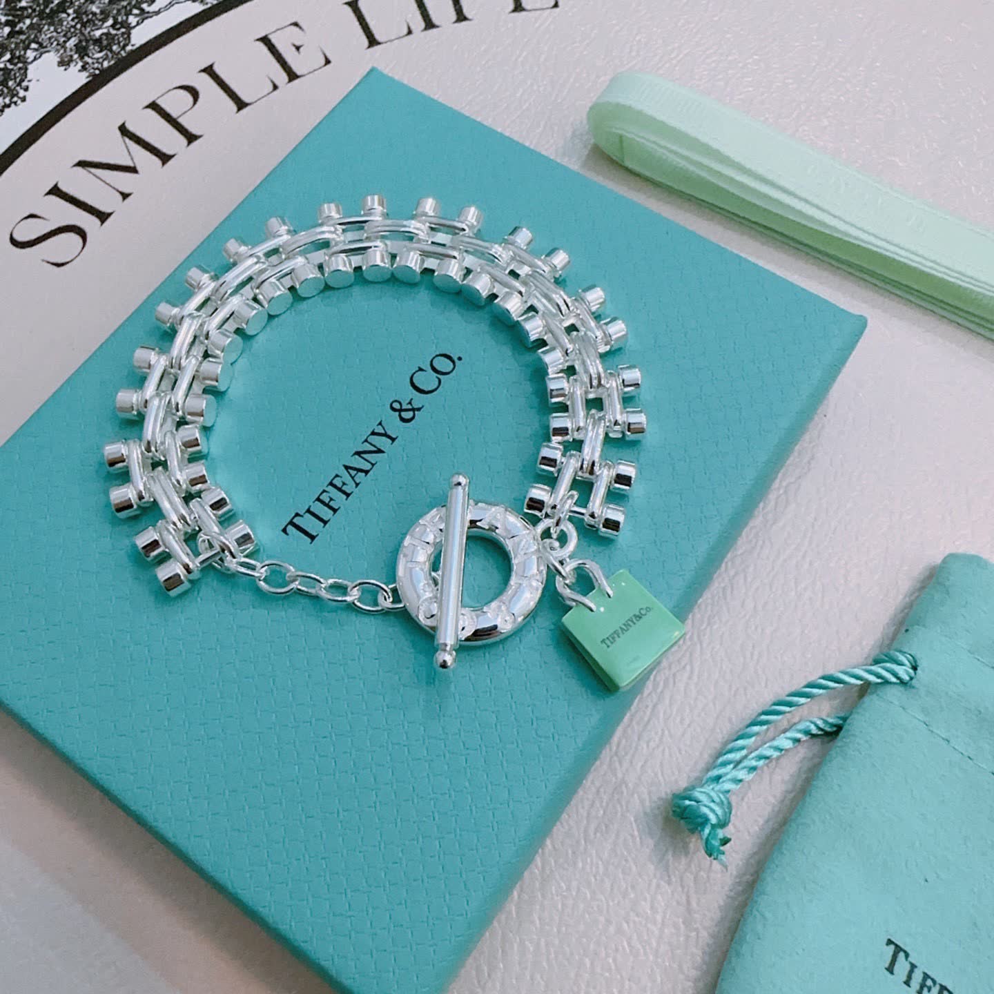 Tiffany & Co. Sterling Silver Love Bracelet